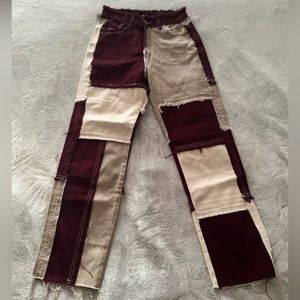 Tri-Color Jeans Tight Fit